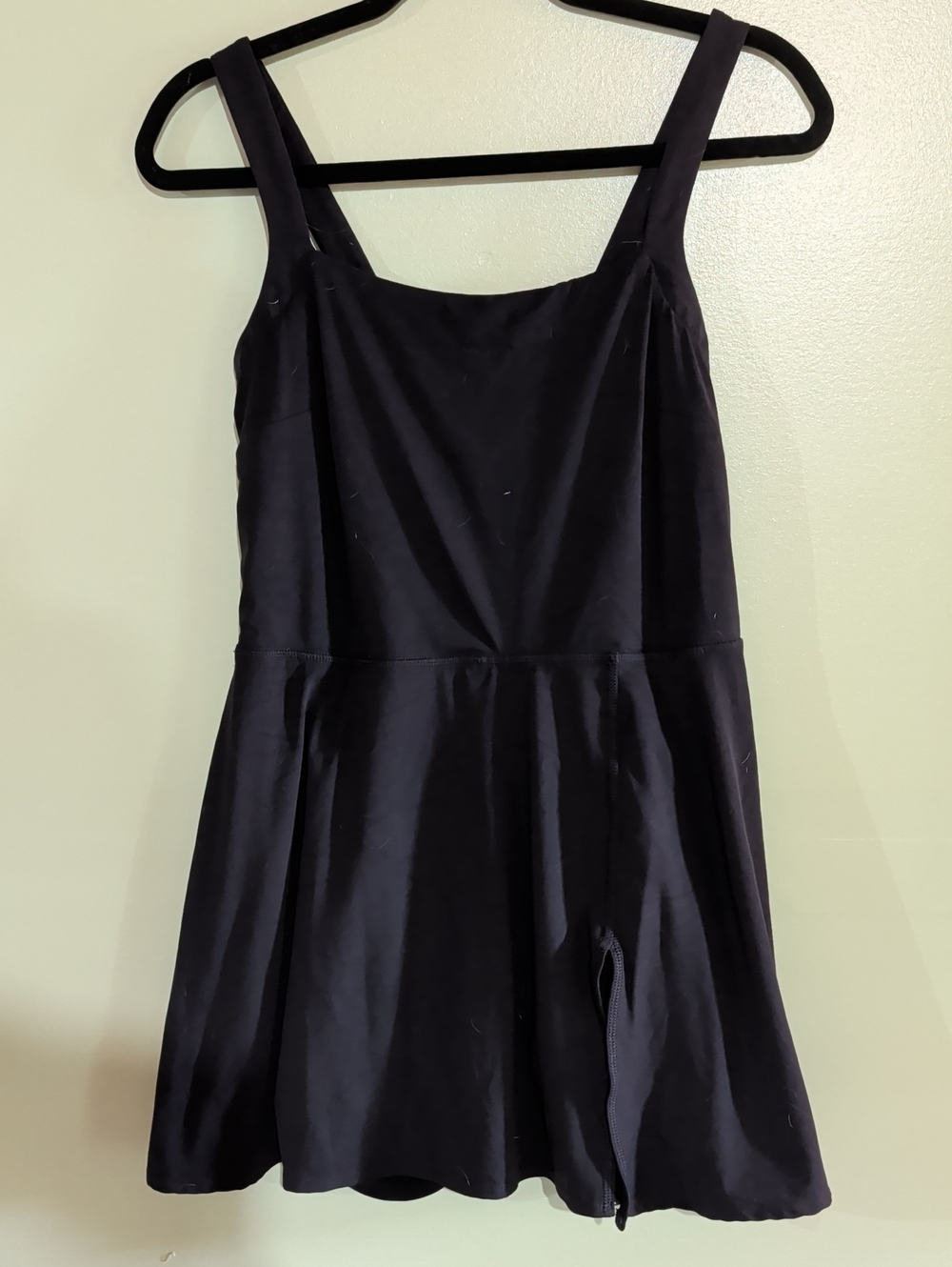 JoyLab Black Sleeveless Square-Neck Athletic Dress